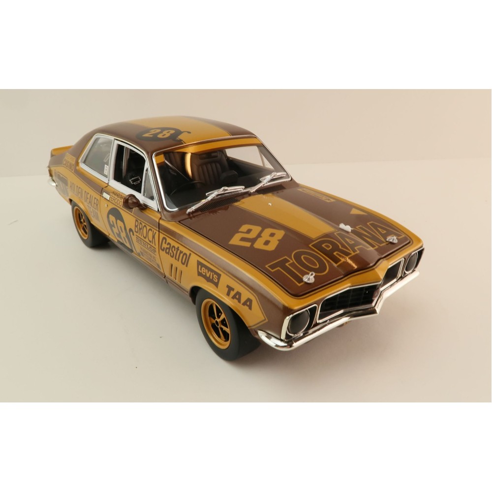 Classic Carlectables 18795 Holden LJ Torana GTR XU-1 1972 Bathurst winner Peter Brock 50th Anniversary Gold Livery - Scale 1:18