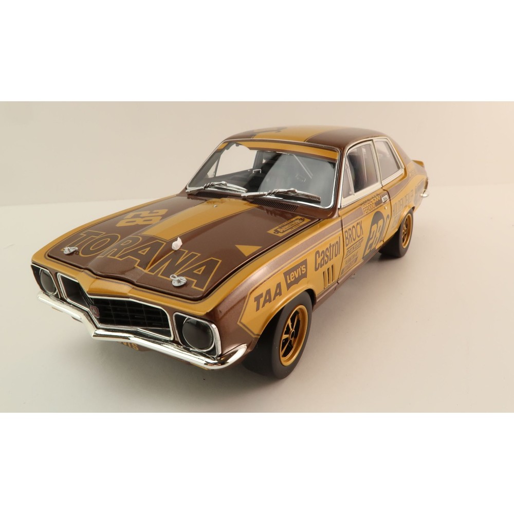 Classic Carlectables 18795 Holden LJ Torana GTR XU-1 1972 Bathurst winner Peter Brock 50th Anniversary Gold Livery - Scale 1:18