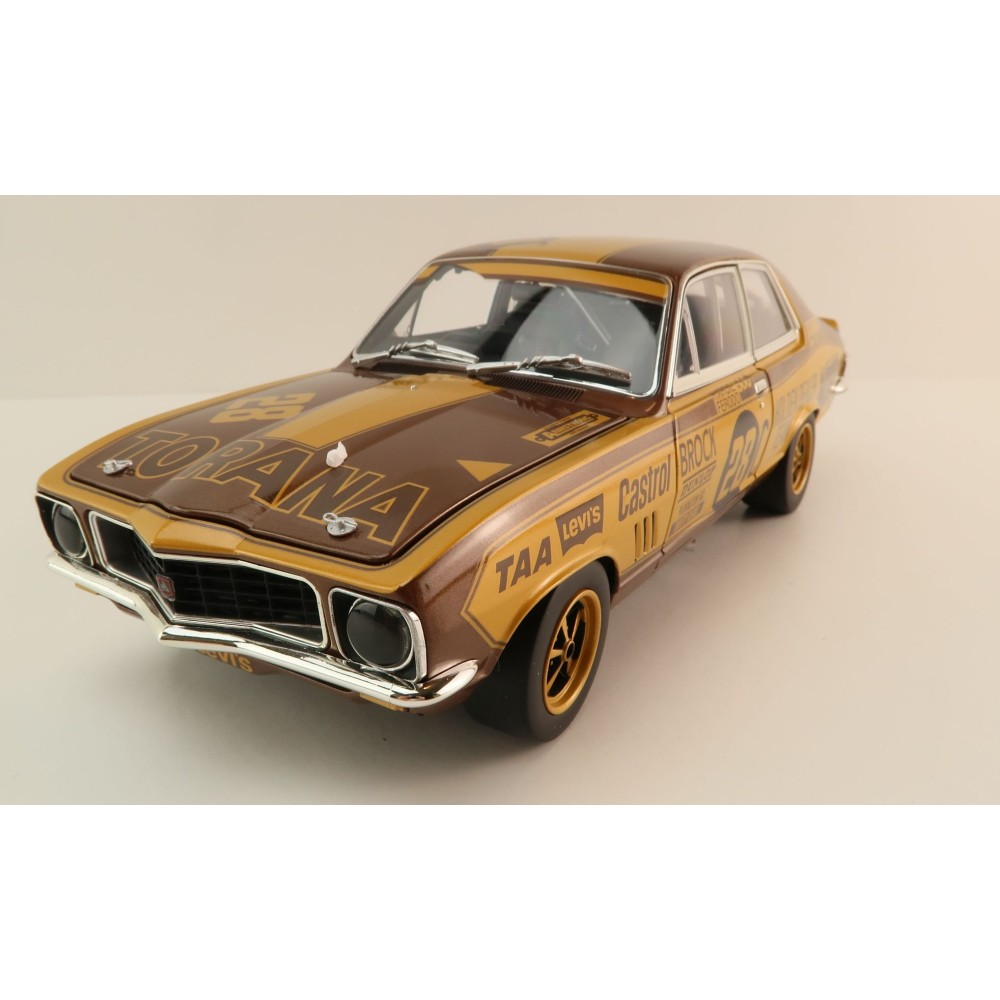 Classic Carlectables 18795 Holden LJ Torana GTR XU-1 1972 Bathurst winner Peter Brock 50th Anniversary Gold Livery - Scale 1:18