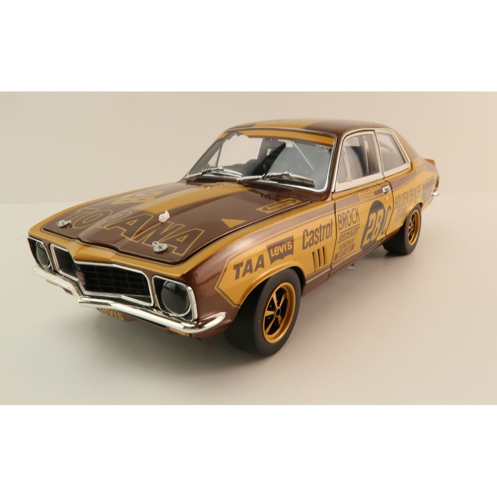 Classic Carlectables 18795 Holden LJ Torana GTR XU-1 1972 Bathurst winner Peter Brock 50th Anniversary Gold Livery - Scale 1:18