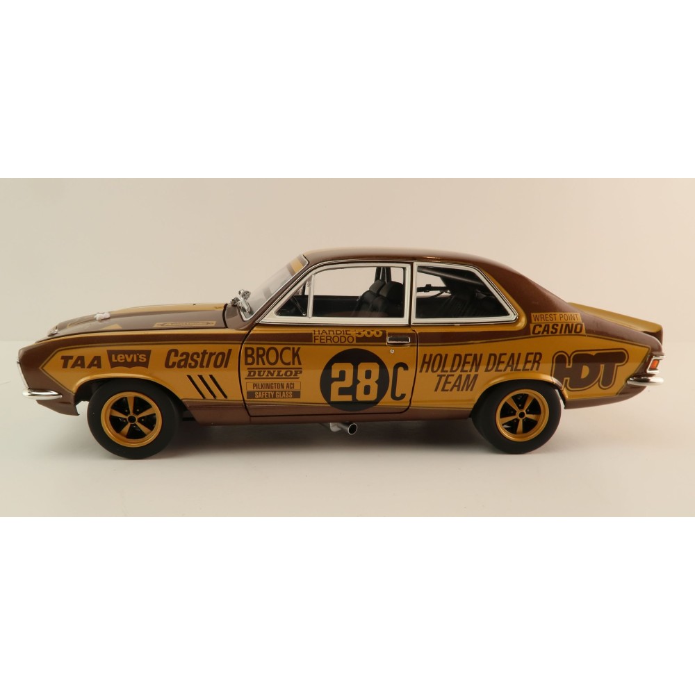 Classic Carlectables 18795 Holden LJ Torana GTR XU-1 1972 Bathurst winner Peter Brock 50th Anniversary Gold Livery - Scale 1:18
