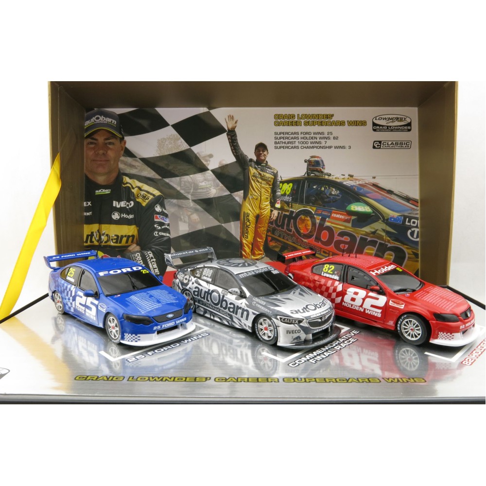 Classic Carlectables 43673 Craig Lowndes Career Supercar Wins Triple Set 1:43