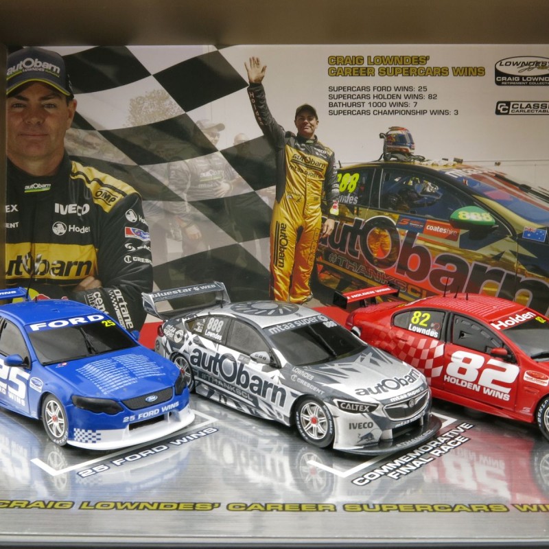 Classic Carlectables 43673 Craig Lowndes Career Supercar Wins Triple Set 1:43