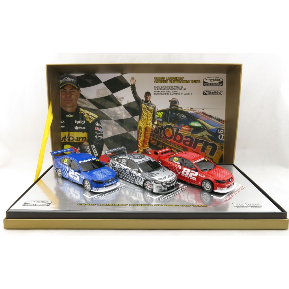 Classic Carlectables 43673 Craig Lowndes Career Supercar Wins Triple Set 1:43