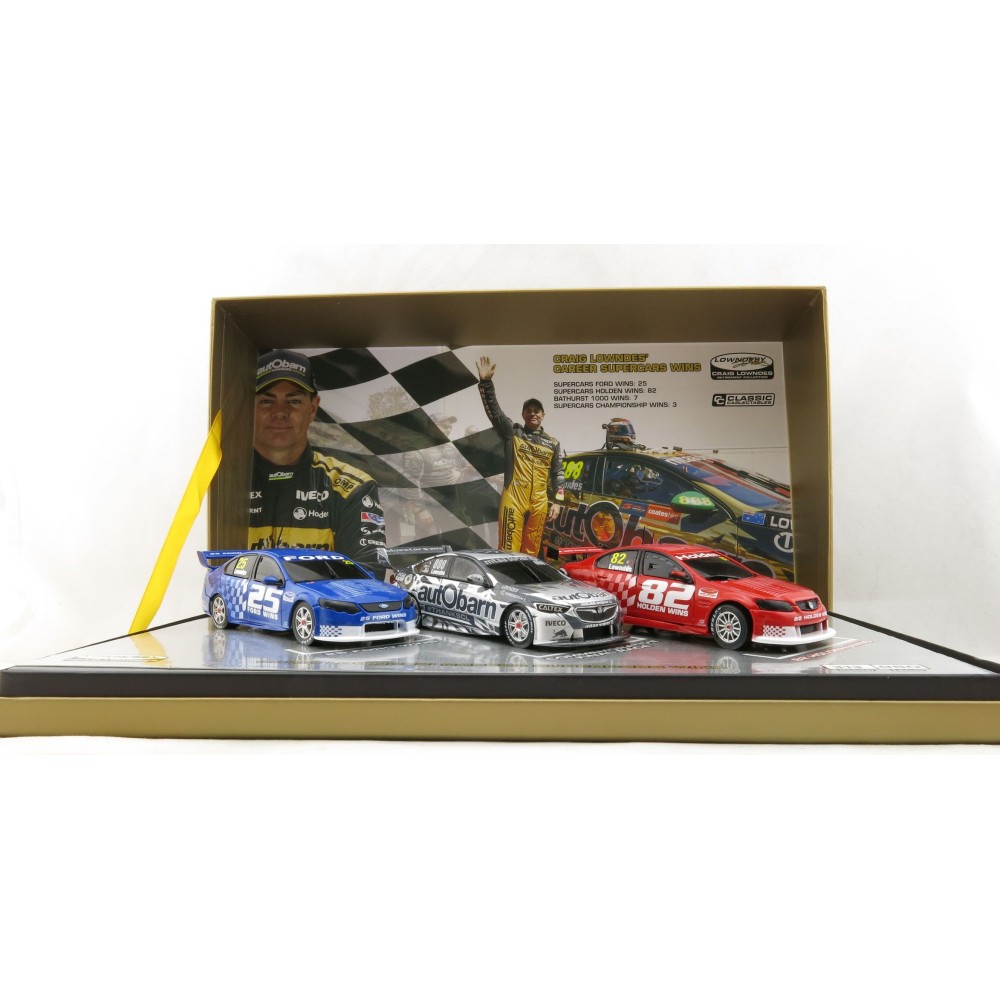 Classic Carlectables 43673 Craig Lowndes Career Supercar Wins Triple Set 1:43