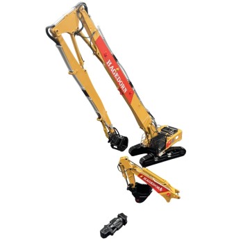 Conrad 2205/18 Liebherr R960 Litronic Excavator with Long Boom Demolition & Bucket HAGEDORN - Scale 1:50