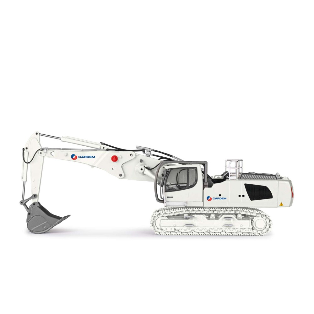 Conrad 2222/04 Liebherr R940 Litronic Excavator with Long Boom Demolition & Bucket Arm - CARDEM - Scale 1:50