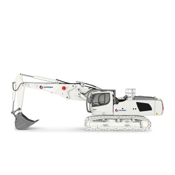 Conrad 2222/04 Liebherr R940 Litronic Excavator with Long Boom Demolition & Bucket Arm - CARDEM - Scale 1:50