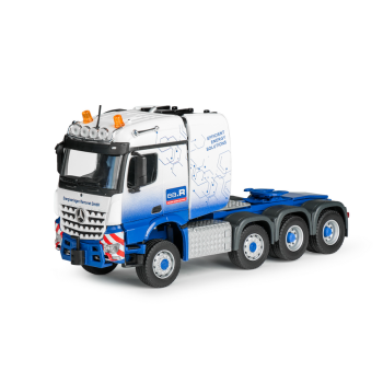 Conrad 78262/02 - Mercedes Benz Actros SLT 8x4 Truck Goldhofer Low Loader and Cable Drum - Ramonat New 2026 - Scale 1:50
