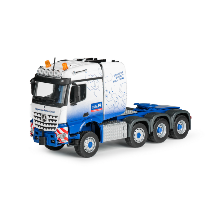 Conrad 78262/02 - Mercedes Benz Actros SLT 8x4 Truck Goldhofer Low Loader and Cable Drum - Ramonat New 2026 - Scale 1:50