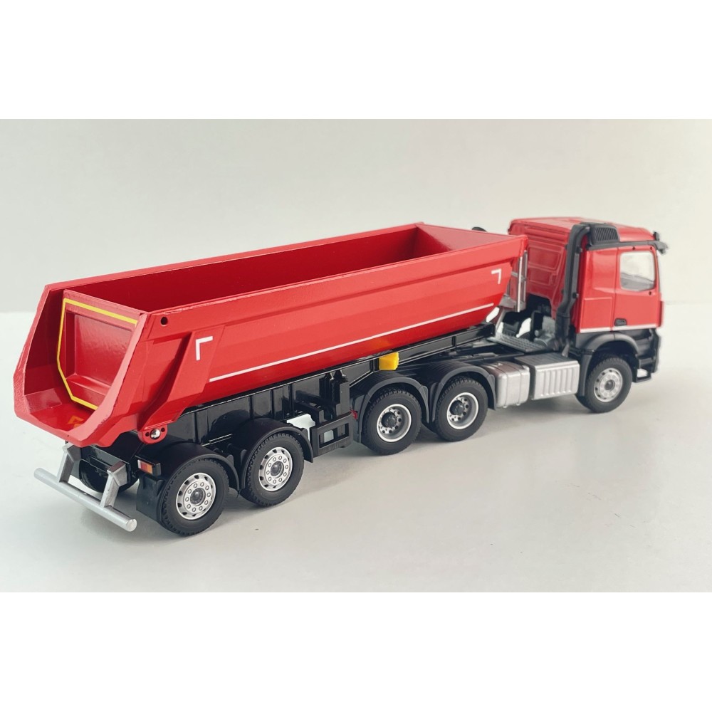 Conrad 78265/0 Mercedes-Benz Arocs 6x4 Truck with SCHWARZMÜLLER 2 axles Tipping Trailer - Scale 1:50 