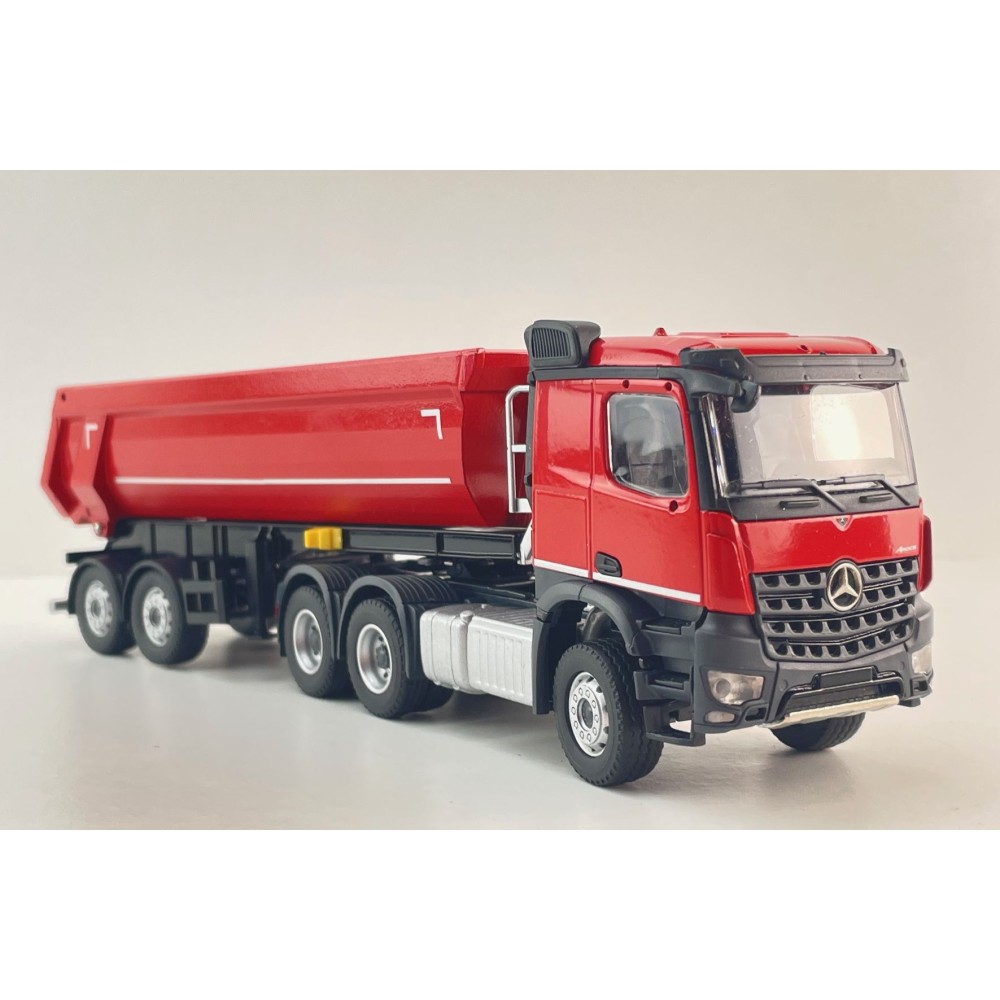 Conrad 78265/0 Mercedes-Benz Arocs 6x4 Truck with SCHWARZMÜLLER 2 axles Tipping Trailer - Scale 1:50 