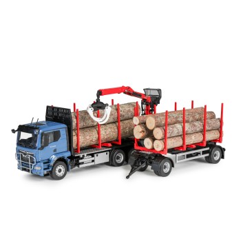 Conrad 81233/0 MAN TGS TN 6x4 Truck and Doll Short Timber Transporter with EPSILON Q17Z Crane Scale 1:50