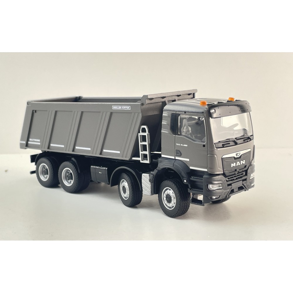 Conrad 81259/04 - MAN TGS NN MEILLER 4 axle Rear Tipper Dump Truck New 2026 - Scale 1:50