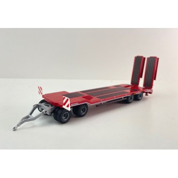 Conrad 98033/0 - SCHWARZMÜLLER Low Loader Trailer 4-axle with Offset Platform RED New 2026 - Scale 1:50
