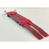 Conrad 98033/0 - SCHWARZMÜLLER Low Loader Trailer 4-axle with Offset Platform RED New 2026 - Scale 1:50