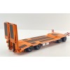 Conrad 98033/01 - SCHWARZMÜLLER Low Loader Trailer 4-axle with Offset Platform Orange New 2026 - Scale 1:50