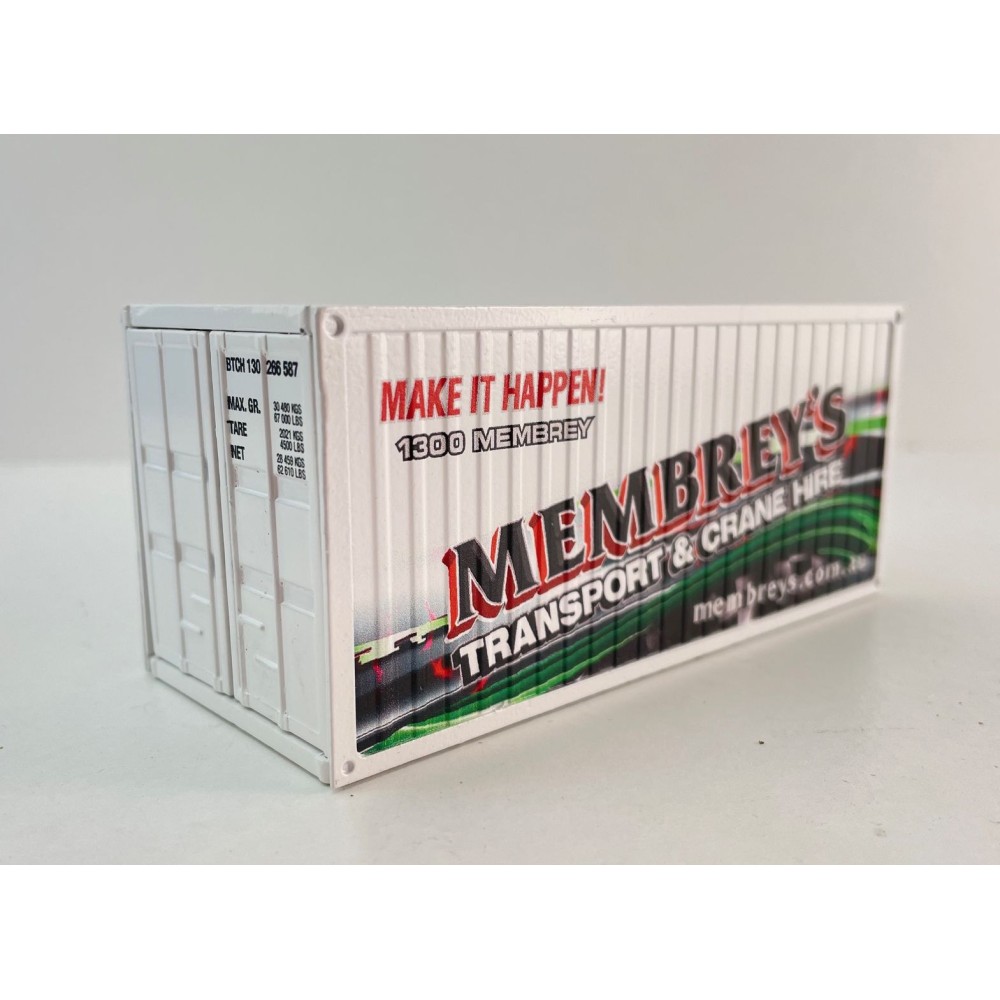 Conrad 99928/11 20 ft Container - Membreys Transport & Crane Hire Special 1 - Scale 1:50