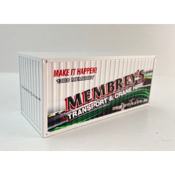 Conrad 99928/11 20 ft Container - Membreys Transport & Crane Hire Special 1 - Scale 1:50