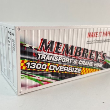 Conrad 99928/12 20 ft Container - Membreys Transport & Crane Hire Special 2 - Scale 1:50