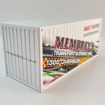 Conrad 99928/12 20 ft Container - Membreys Transport & Crane Hire Special 2 - Scale 1:50