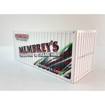 Conrad 99928/16 20 ft Container - Membreys Transport & Crane Hire Special 6 - Scale 1:50