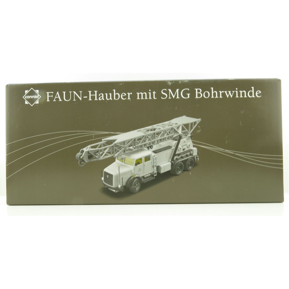 Conrad 1042/0 - Faun Bonneted 3 axle Truck With SMC Drill - Scale 1:50