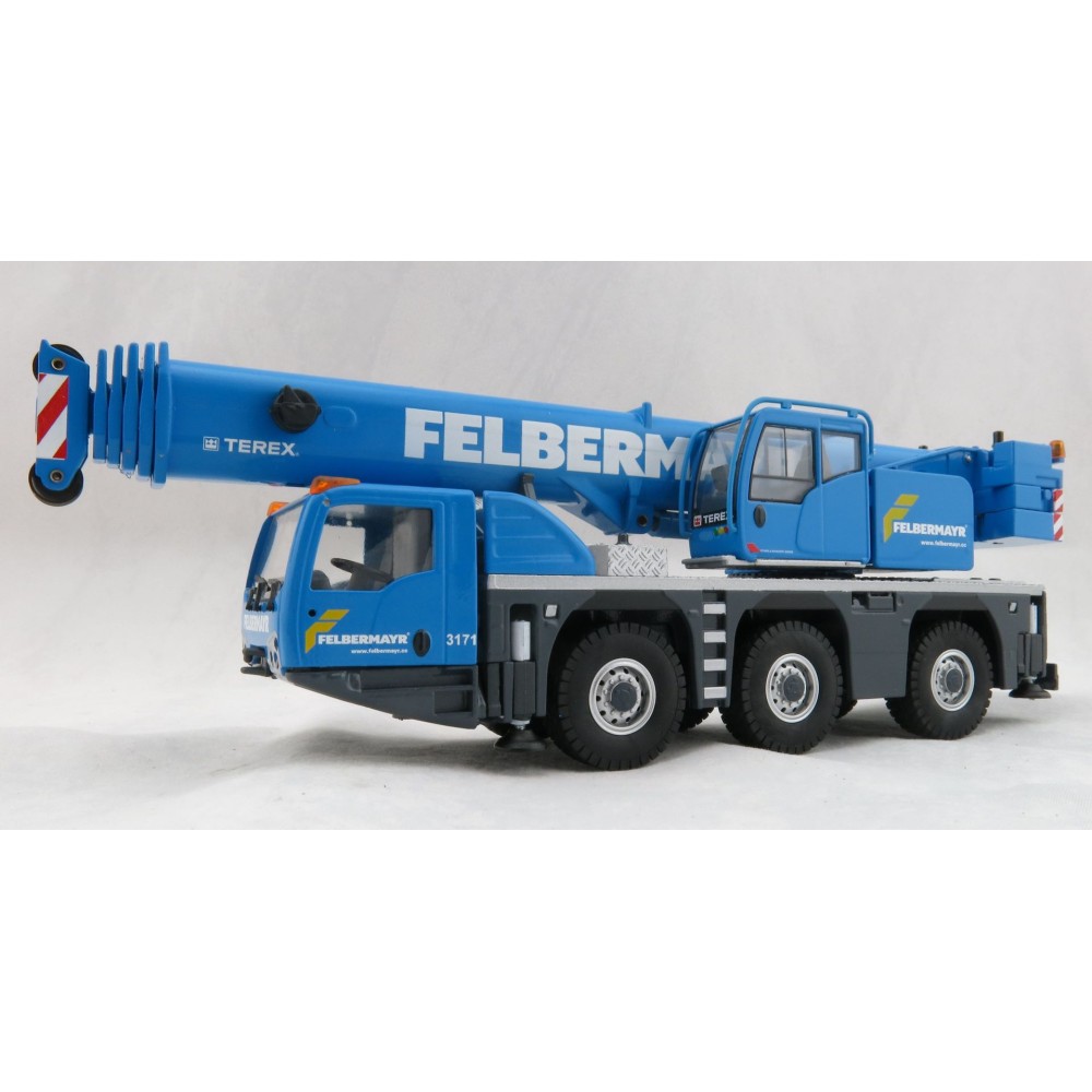 Conrad 2116/02 Terex 3160 Challenger 3axle Mobile Telescopic Crane Felbermayr Livery - Scale 1:50