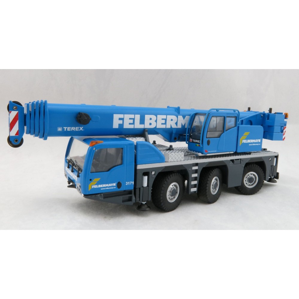 Conrad 2116/02 Terex 3160 Challenger 3axle Mobile Telescopic Crane Felbermayr Livery - Scale 1:50
