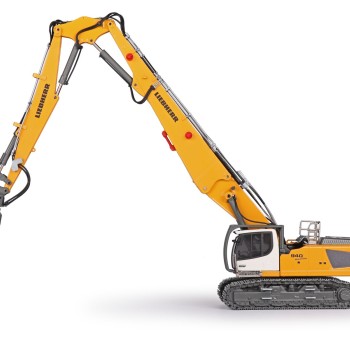 Conrad 2222/0 Liebherr R940 Litronic Excavator with Long Boom Demolition & Bucket Arm  - Scale 1:50 