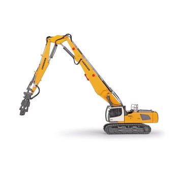 Conrad 2222/0 Liebherr R940 Litronic Excavator with Long Boom Demolition & Bucket Arm  - Scale 1:50 