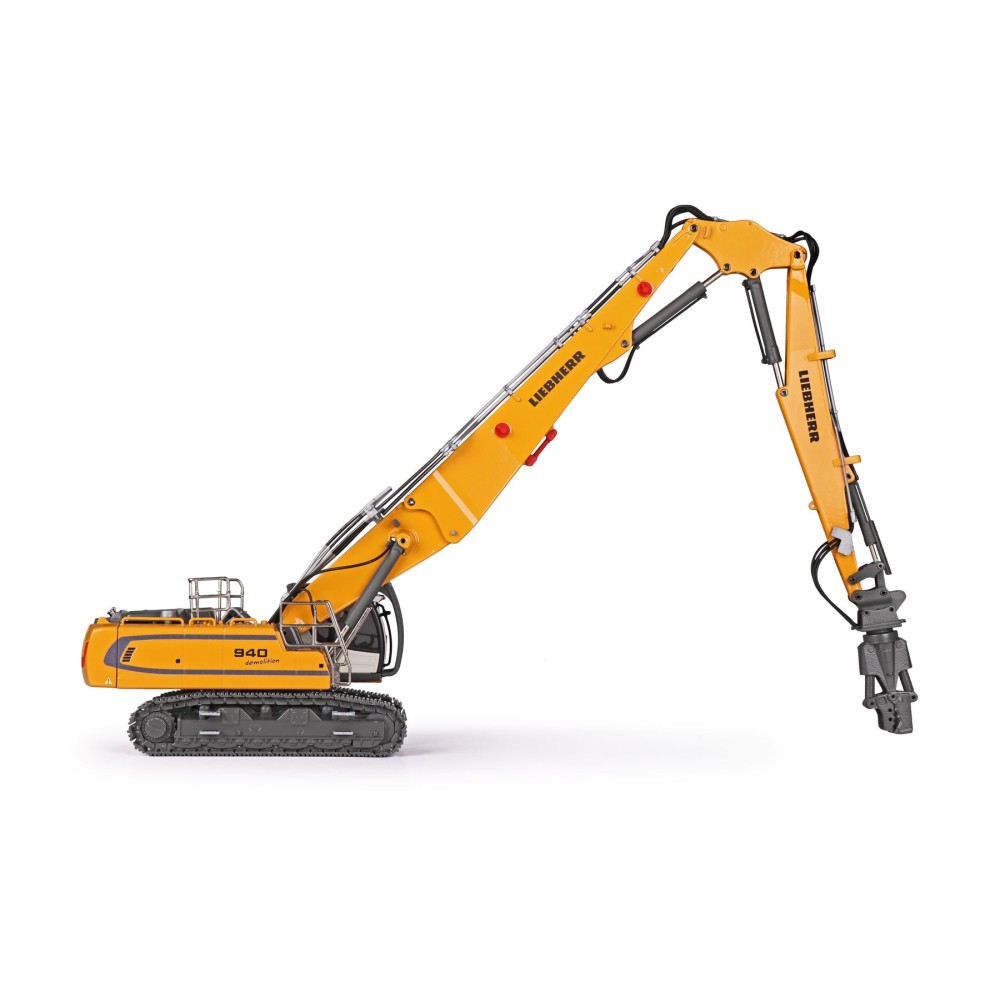 Conrad 2222/0 Liebherr R940 Litronic Excavator with Long Boom Demolition & Bucket Arm  - Scale 1:50 