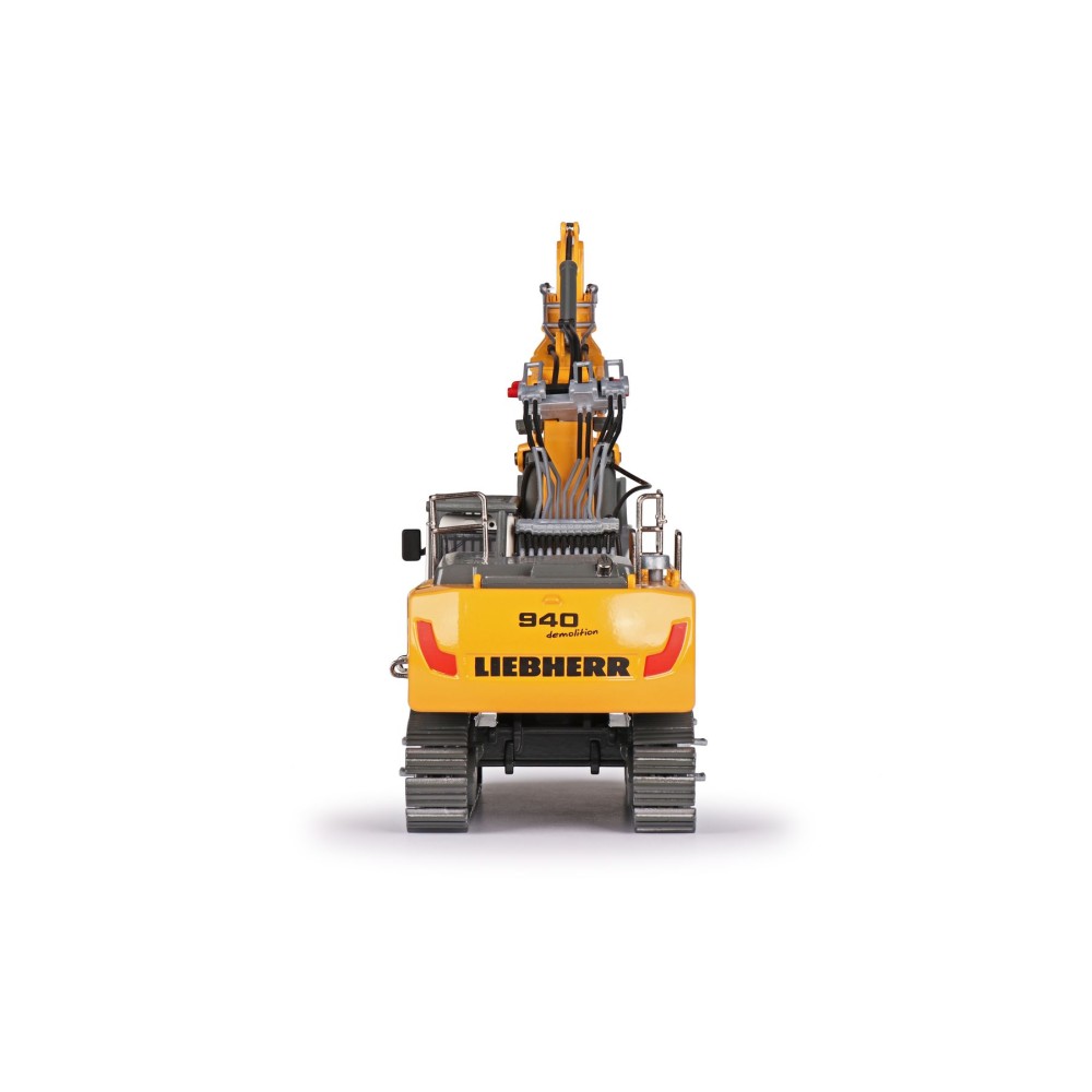 Conrad 2222/0 Liebherr R940 Litronic Excavator with Long Boom Demolition & Bucket Arm  - Scale 1:50 
