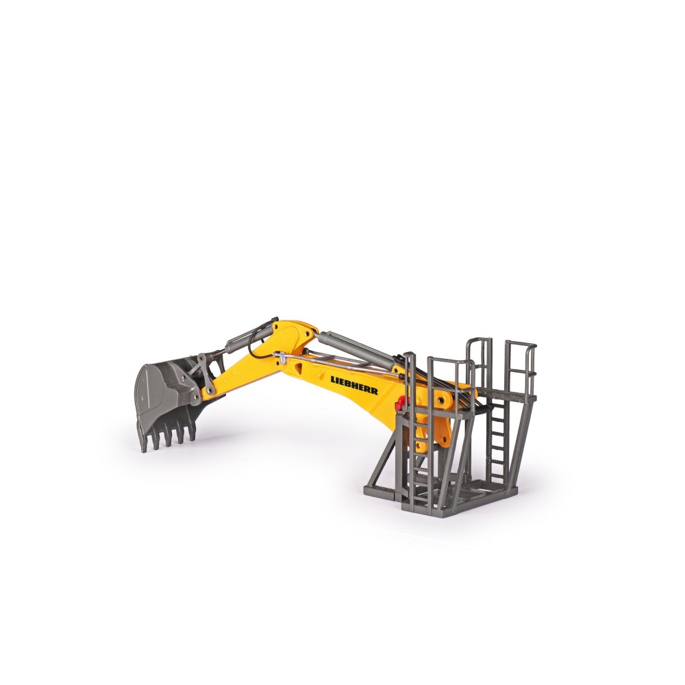 Conrad 2222/0 Liebherr R940 Litronic Excavator with Long Boom Demolition & Bucket Arm  - Scale 1:50 