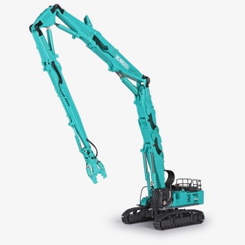 Conrad 2232/0 Kobelco SK1300DLC-10 Demolition Excavator with 40m Long Boom & Cutter KR1350TPR-40 - Scale 1:50