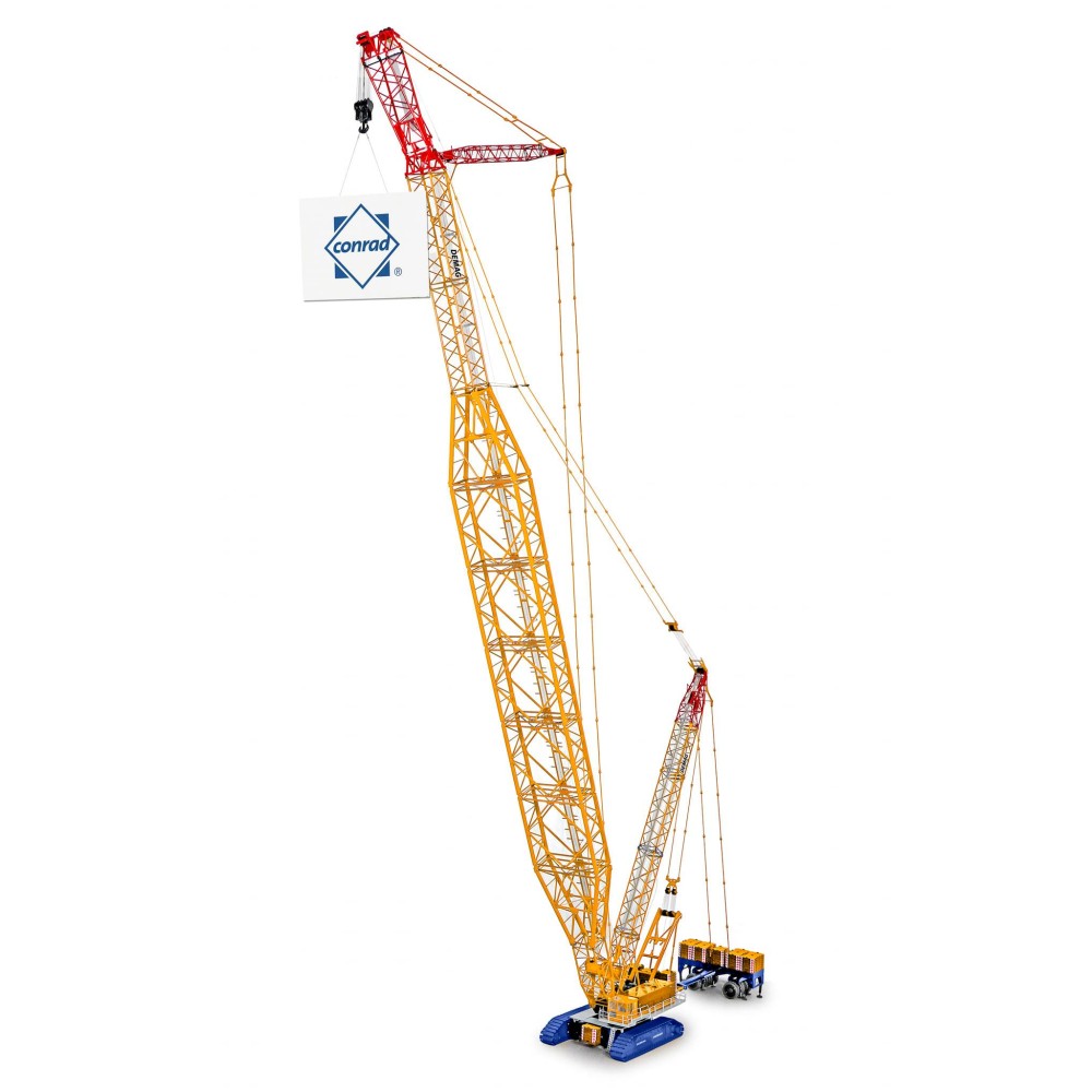 Conrad 2745/0 Large Demag CC 8800 BoomBooster Crawler Crane - Demag Livery - Scale 1:50