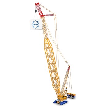 Conrad 2745/0 Large Demag CC 8800 BoomBooster Crawler Crane - Demag Livery - Scale 1:50