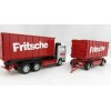 Conrad 40156/0 Mercedes Benz Actros 3-axle Recycling Roll-Off Container Truck with Trailer FRITSCHE Scale 1:50
