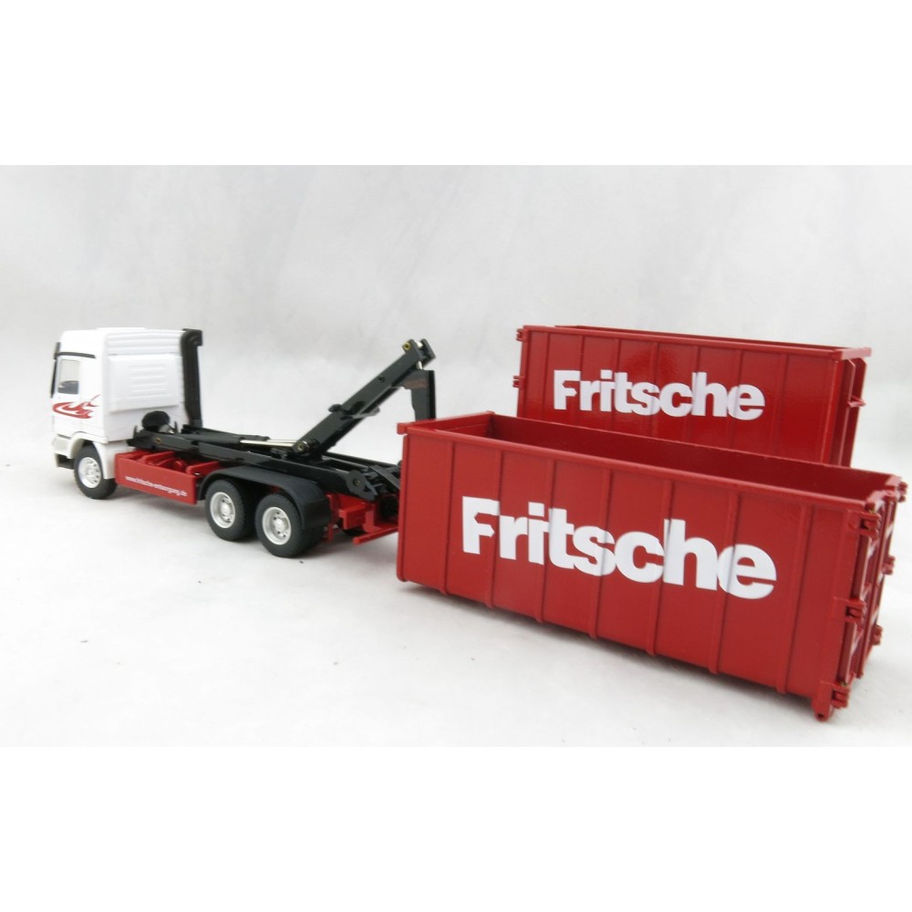 Conrad 40156/0 Mercedes Benz Actros 3-axle Recycling Roll-Off Container Truck with Trailer FRITSCHE Scale 1:50