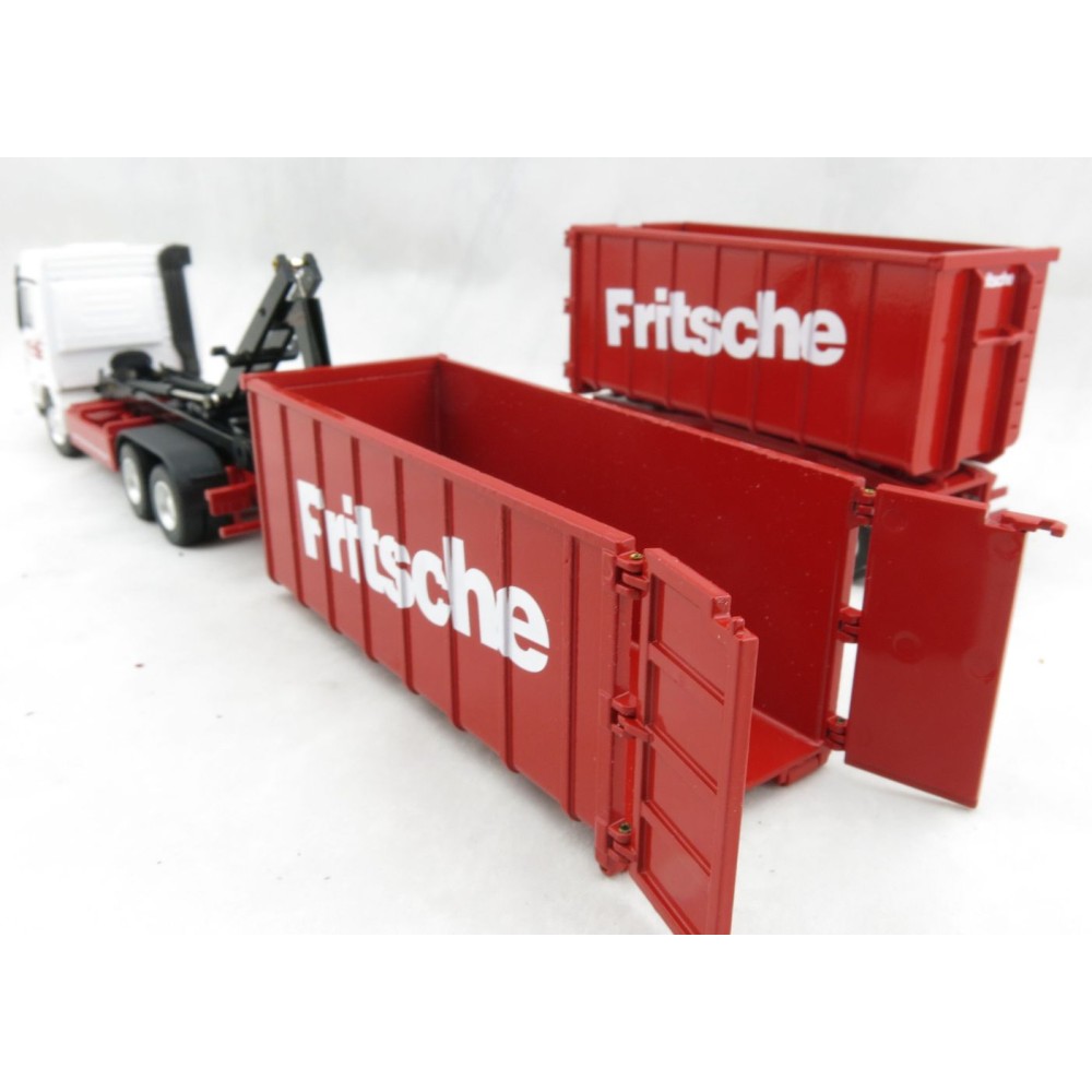 Conrad 40156/0 Mercedes Benz Actros 3-axle Recycling Roll-Off Container Truck with Trailer FRITSCHE Scale 1:50