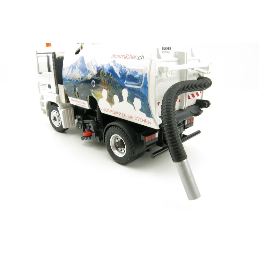 Conrad 71212/02L - MAN TGS M Road Sweeper Truck Bucher-Schörling City Fant 6000 - Scale 1:50