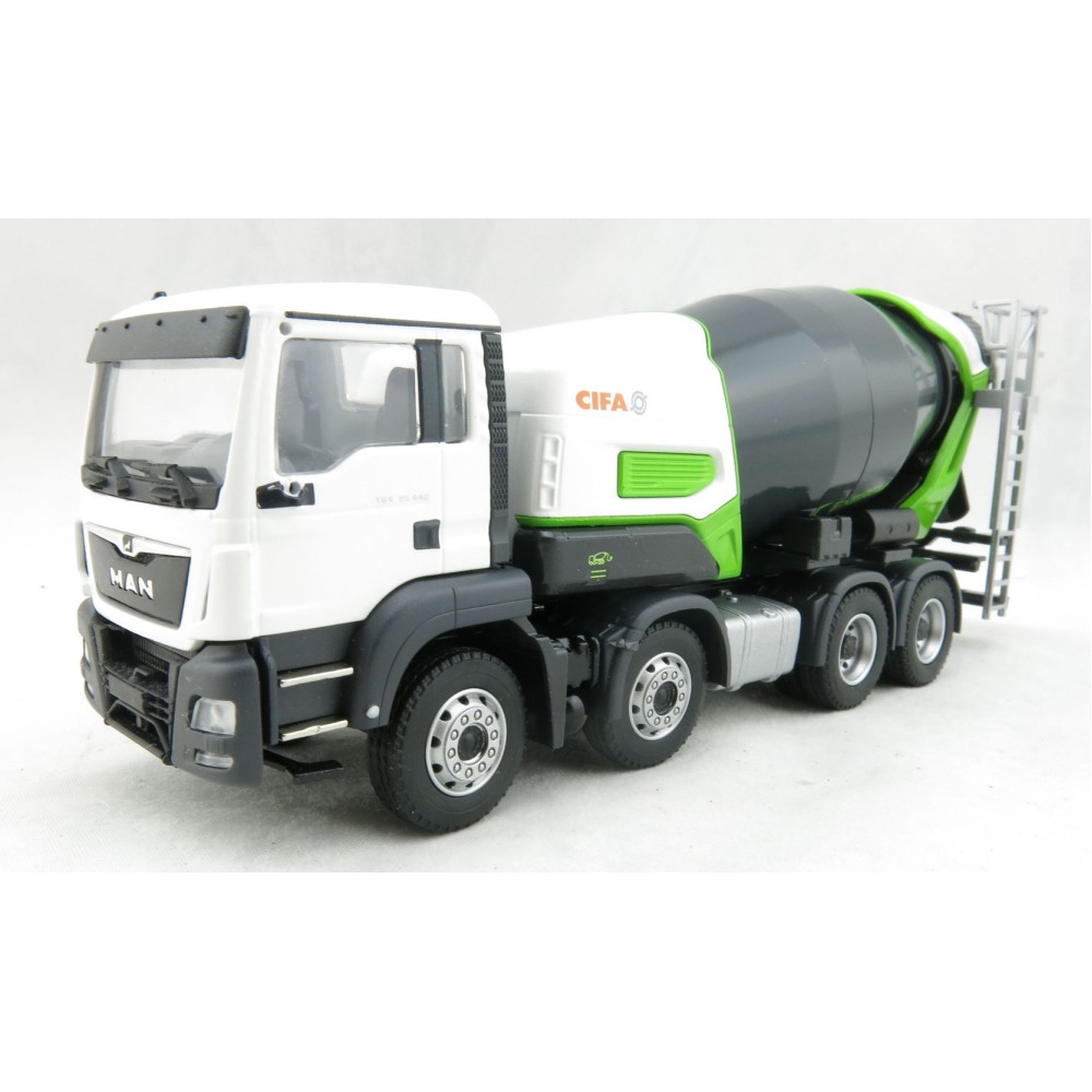 Conrad 77235/0 MAN TGS 4-axle Truck with CIFA Energy E8-E9 Concrete Mixer - Scale 1:50