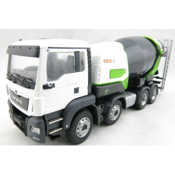 Conrad 77235/0 MAN TGS 4-axle Truck with CIFA Energy E8-E9 Concrete Mixer - Scale 1:50
