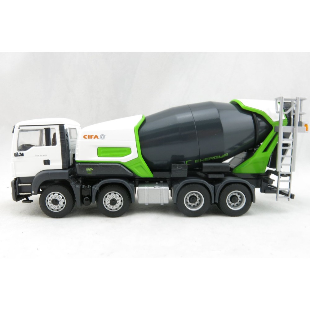 Conrad 77235/0 MAN TGS 4-axle Truck with CIFA Energy E8-E9 Concrete Mixer - Scale 1:50