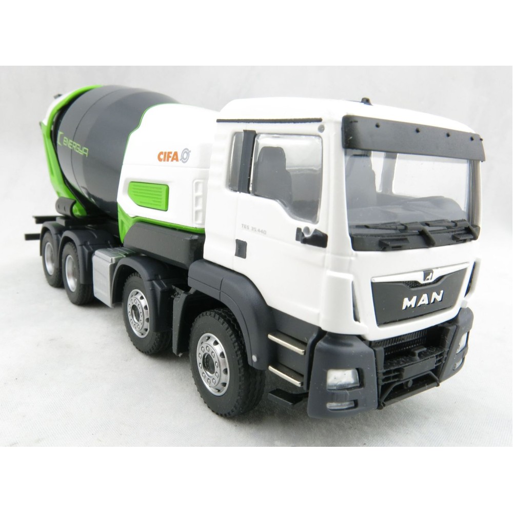 Conrad 77235/0 MAN TGS 4-axle Truck with CIFA Energy E8-E9 Concrete Mixer - Scale 1:50