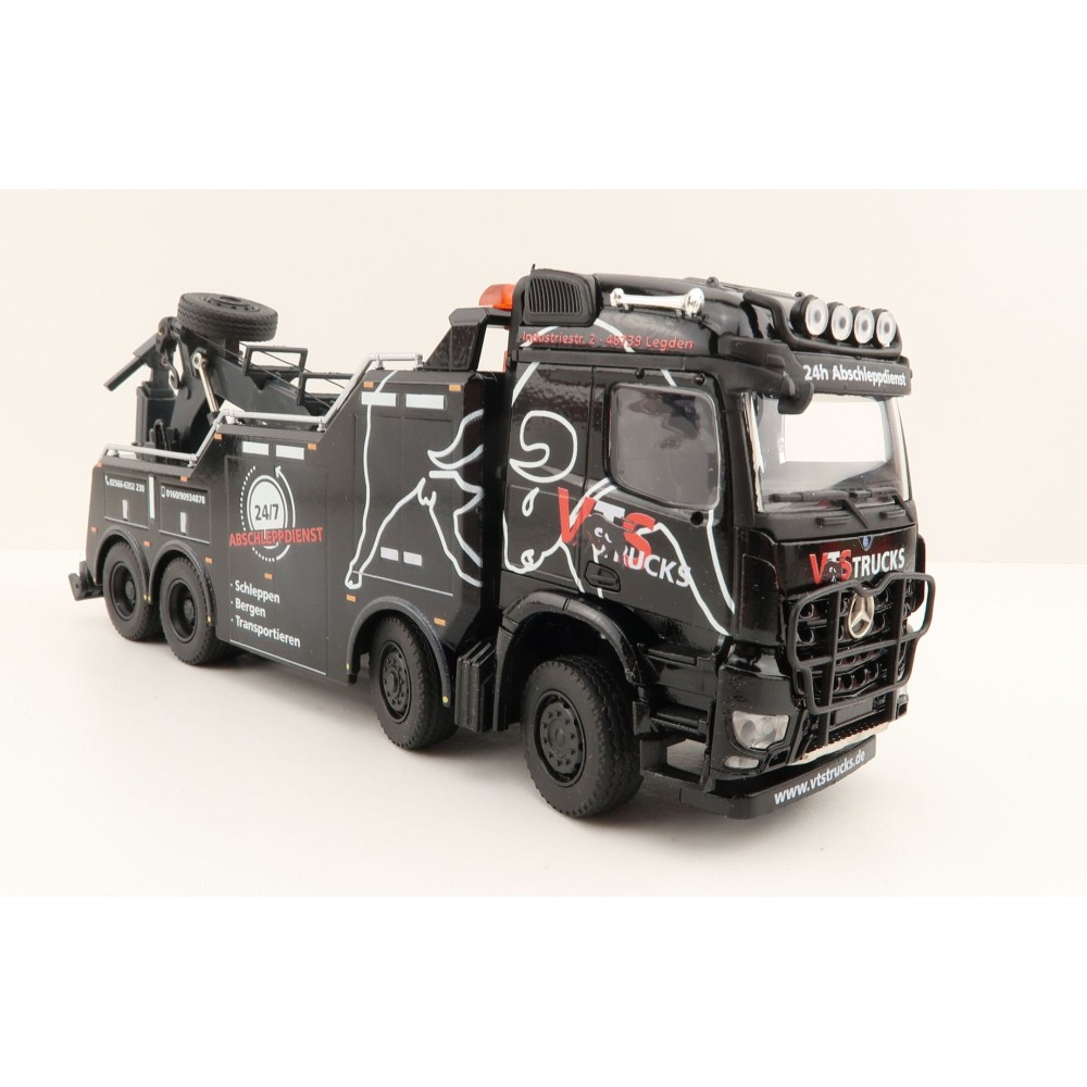 Conrad 78198/02 Mercedes Benz Arocs L Stream Space Empl Bison 4-Axle Wrecker Truck - VTS Trucks - Scale 1:50