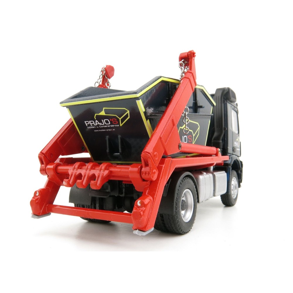 Conrad 78216/05 - Mercedes Arocs Truck with Meiller Skip Bin Handler - Prajo - New 2022 - Scale 1:50