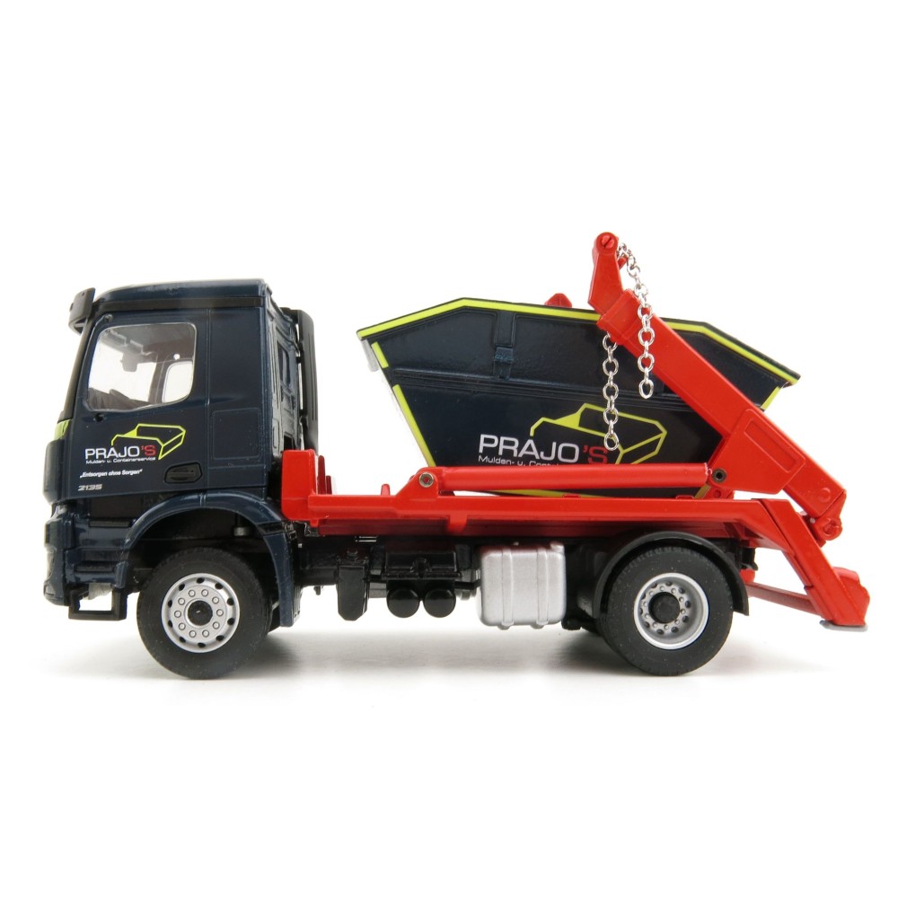 Conrad 78216/05 - Mercedes Arocs Truck with Meiller Skip Bin Handler - Prajo - New 2022 - Scale 1:50