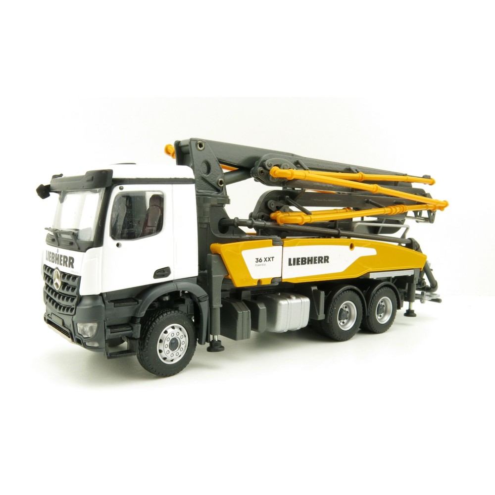 Conrad 78245/0 Mercedes-Benz Arocs 3-Axle Truck with Liebherr 36 XXT Concrete Pump - Scale 1:50