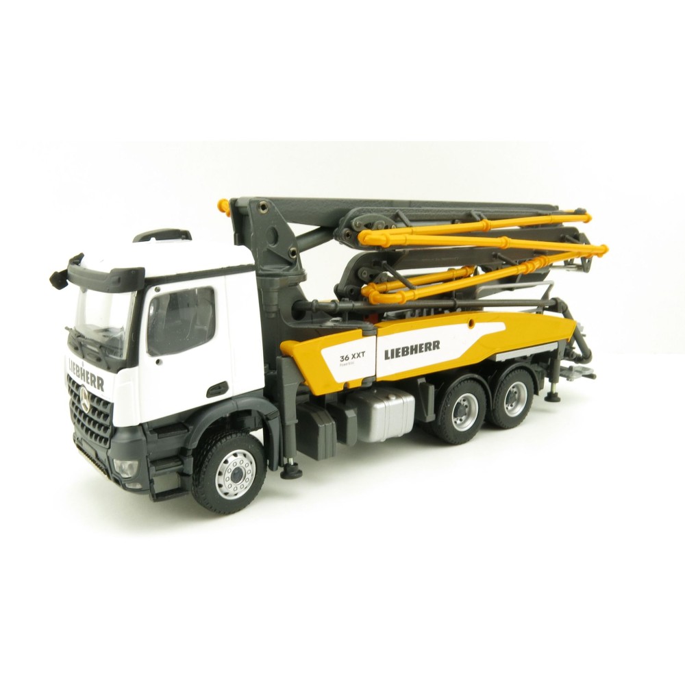Conrad 78245/0 Mercedes-Benz Arocs 3-Axle Truck with Liebherr 36 XXT Concrete Pump - Scale 1:50